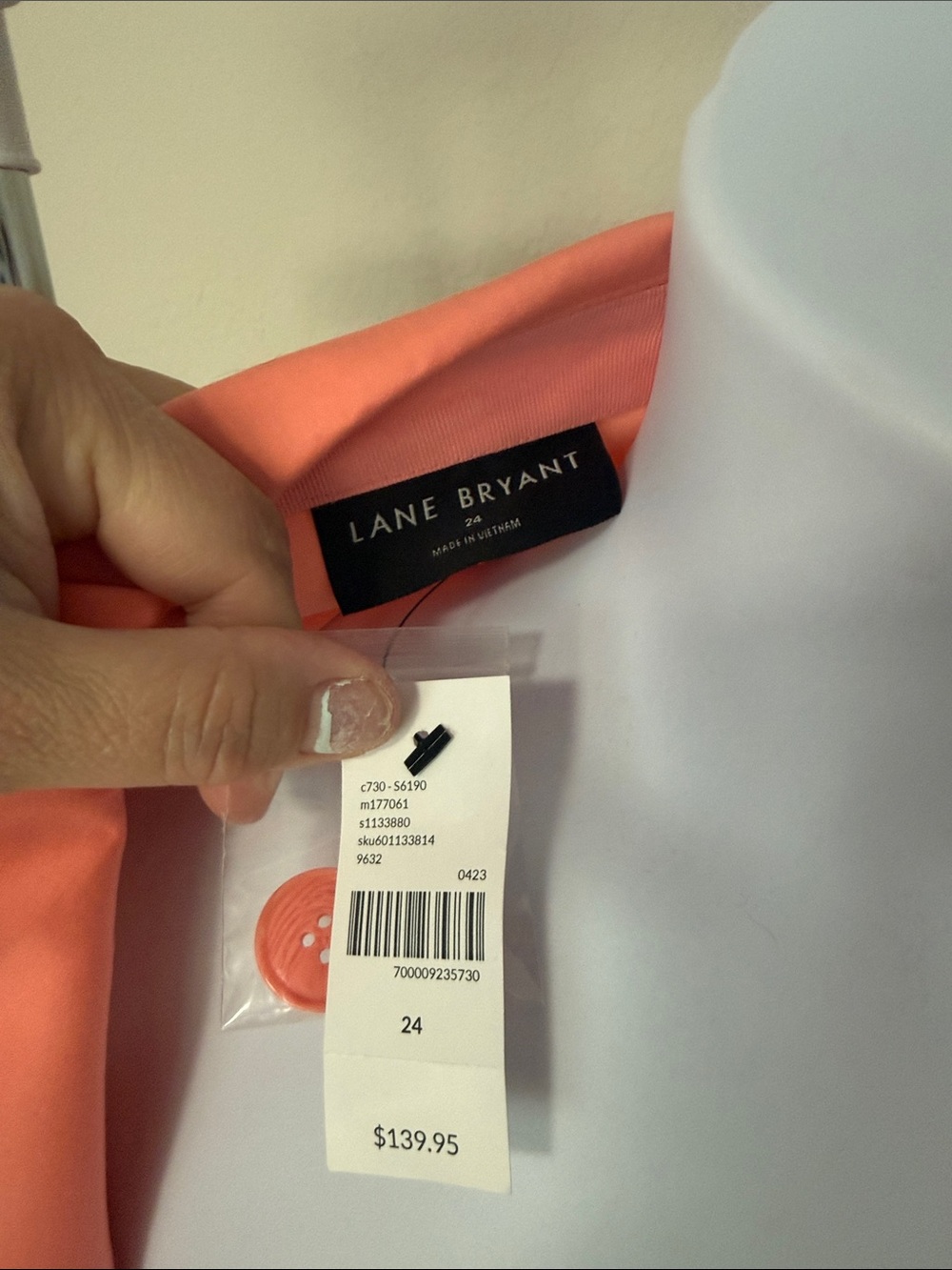 Lane Bryant Coral Single-Button Blazer - Picture 5 of 9